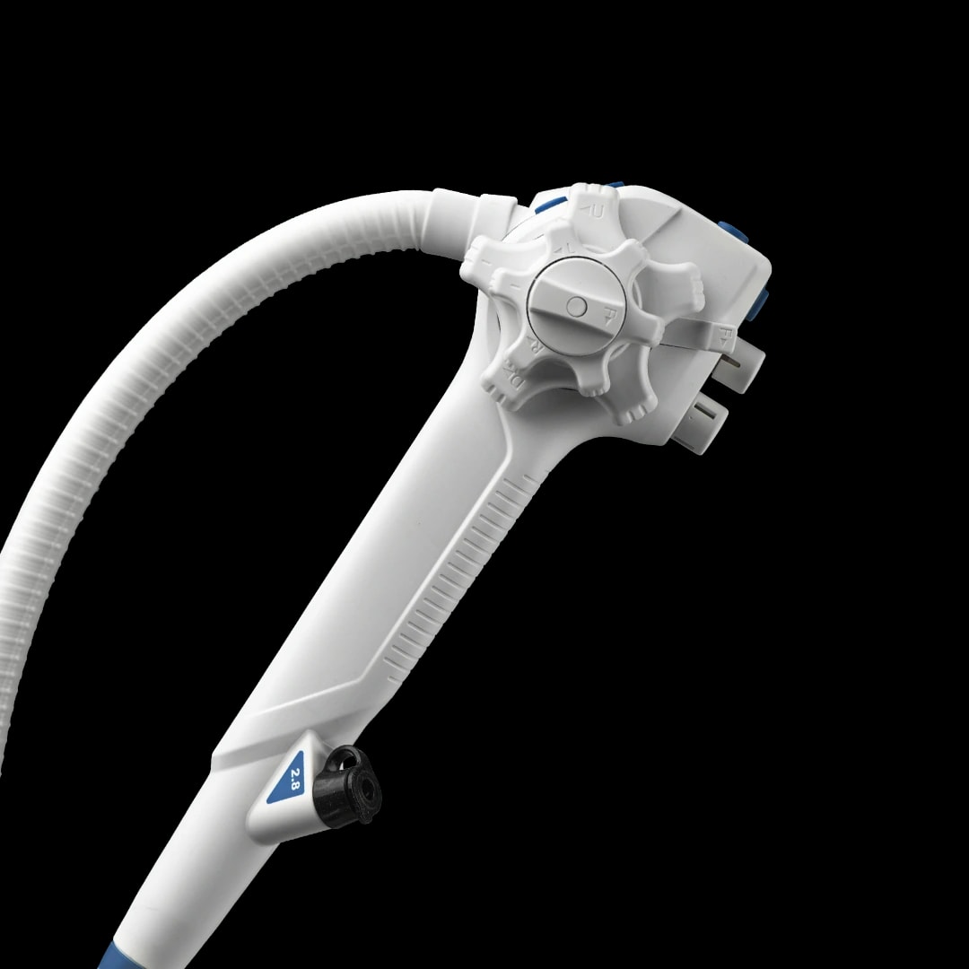 El mango de control de un Ambu aScope Gastro.